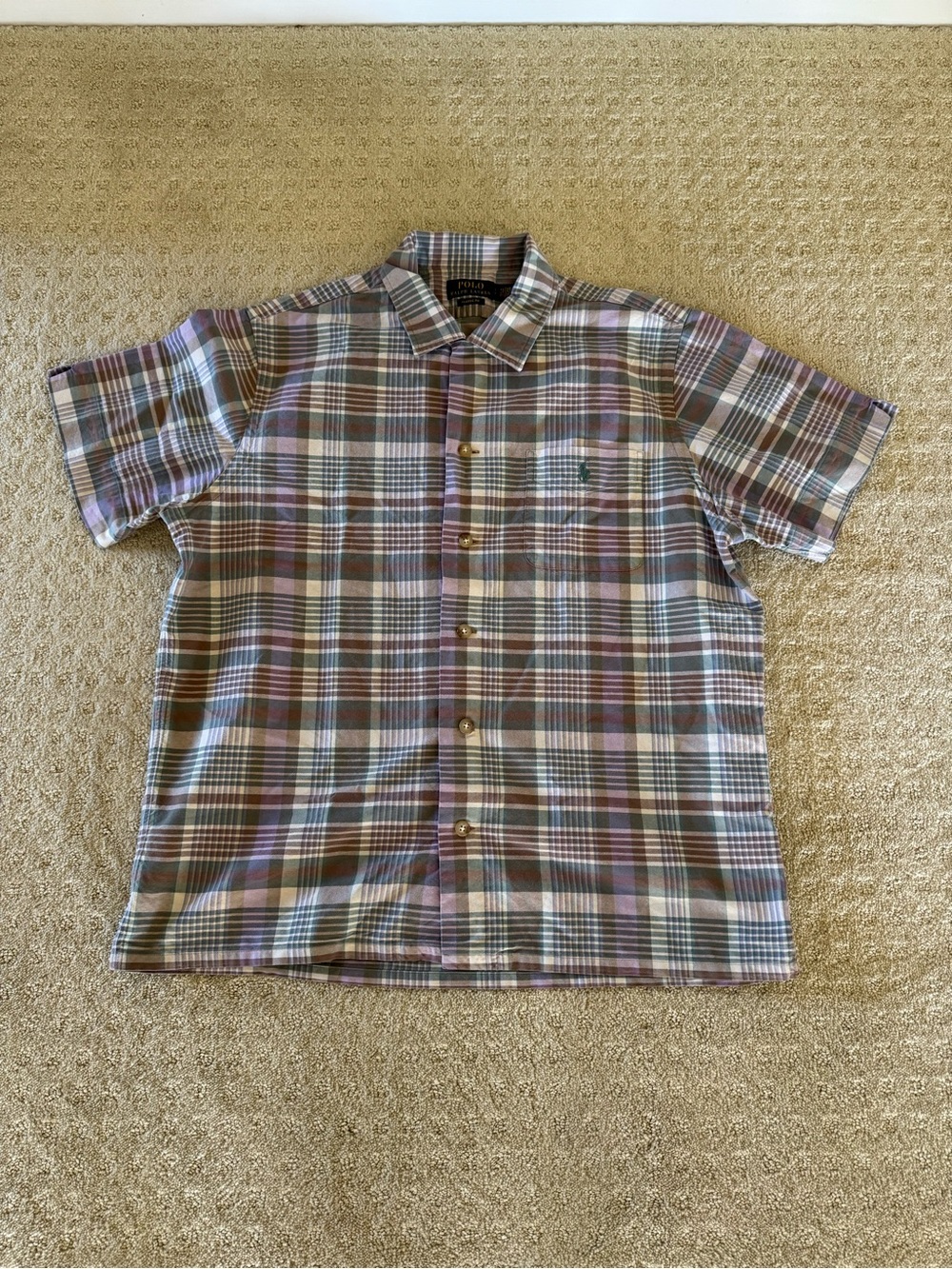 Polo Ralph Lauren Short-Sleeve Plaid Button-Down Shirt